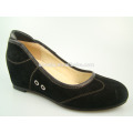 black wedge large ladies pumps size 44